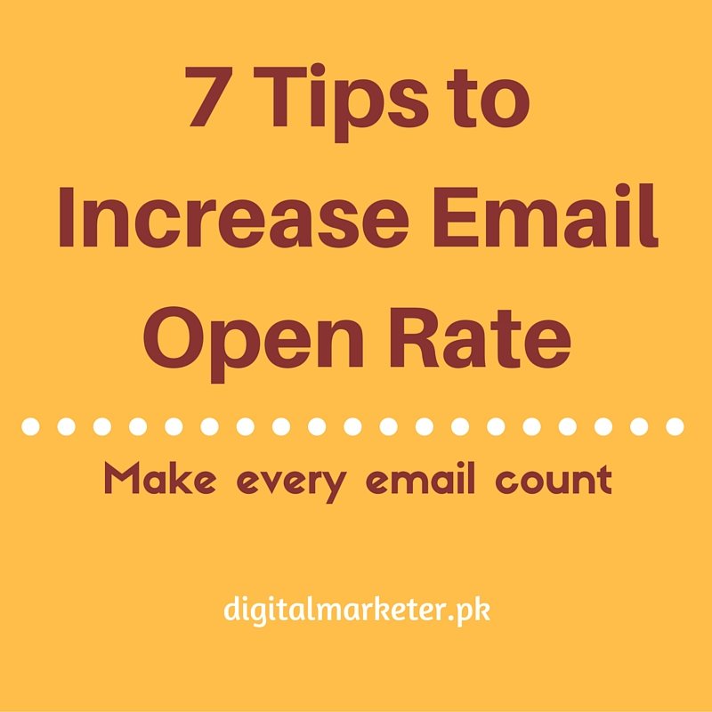 increase email open rate