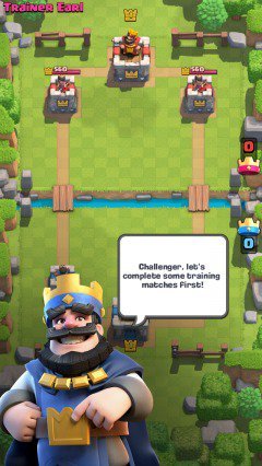Clash Royale onboarding example