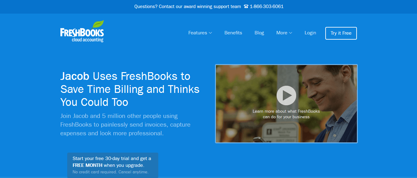 FreshBooks personalization example